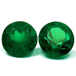 7.93 cttw. Emerald Round Matched Pair, AAAA Quality